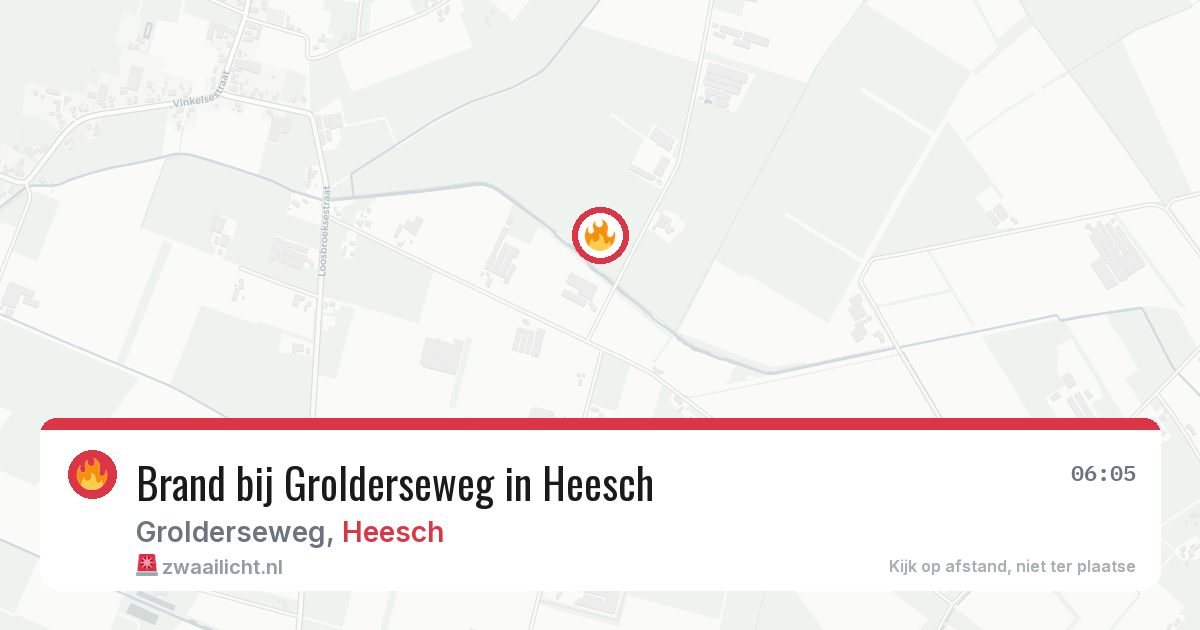 Brand bij Grolderseweg in Heesch — 25 mei 2026