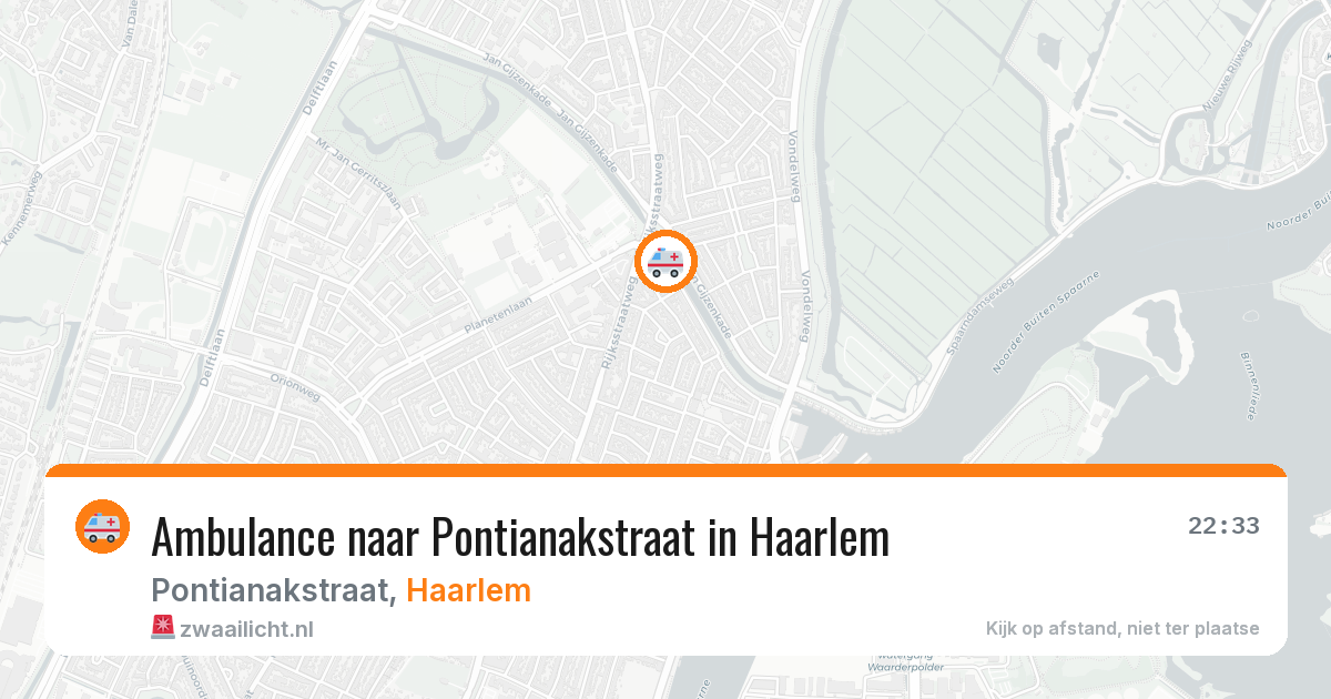 Ambulance naar Pontianakstraat in Haarlem — 29 mrt 2026