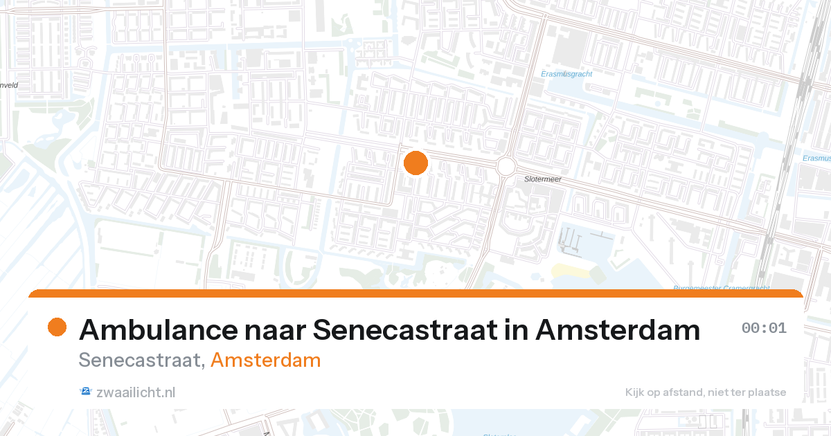 Ambulance naar Senecastraat in Amsterdam — 31 jan 2026