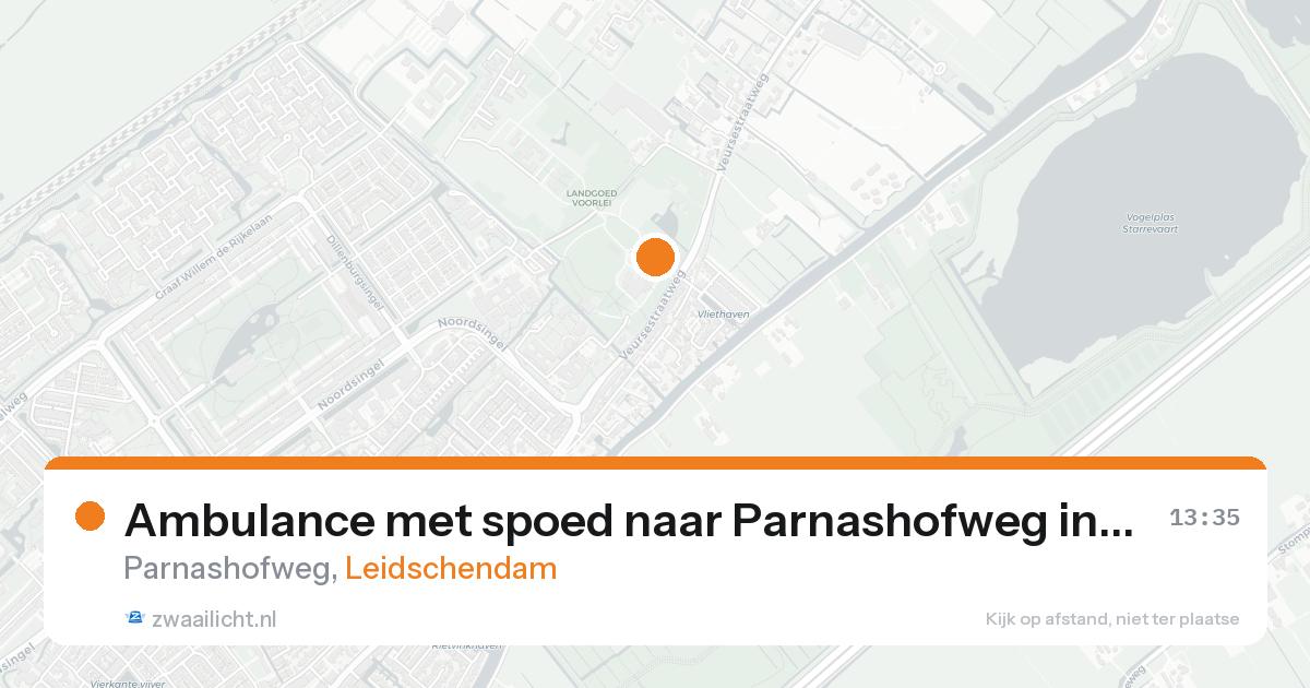 Ambulance met spoed naar Parnashofweg in Leidschendam — 17 mei 2026