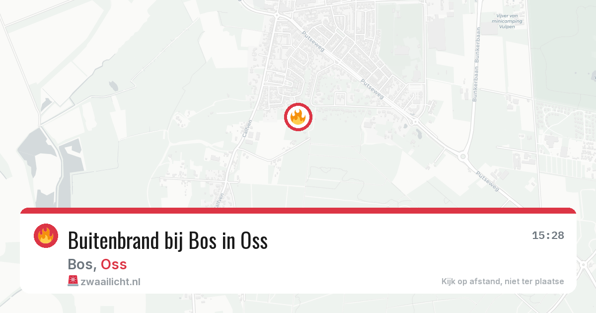 Buitenbrand bij Bos in Oss — 6 aug 2026