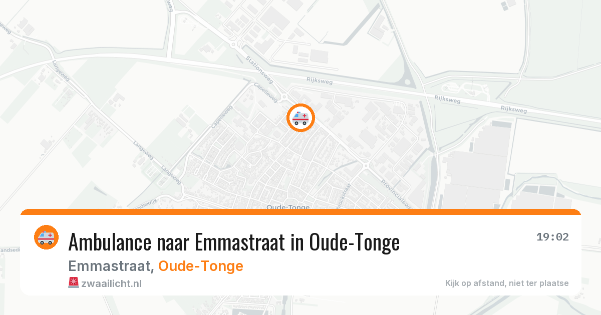 Ambulance naar Emmastraat in Oude-Tonge — 10 jun 2026