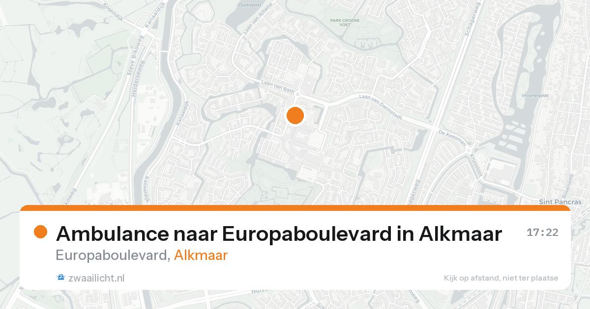 Ambulance naar Europaboulevard in Alkmaar — 7 feb 2026