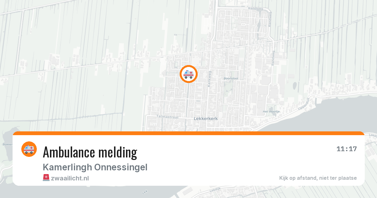 Ambulance melding — 17 jan 2026