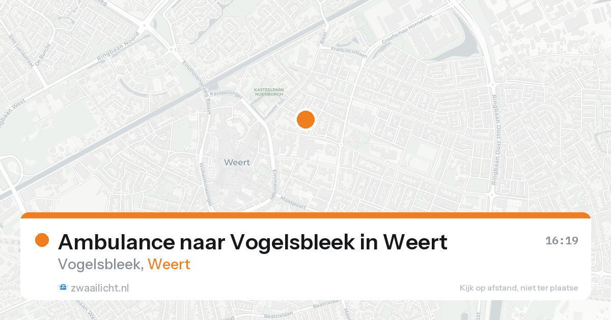 Ambulance naar Vogelsbleek in Weert — 22 aug 2026