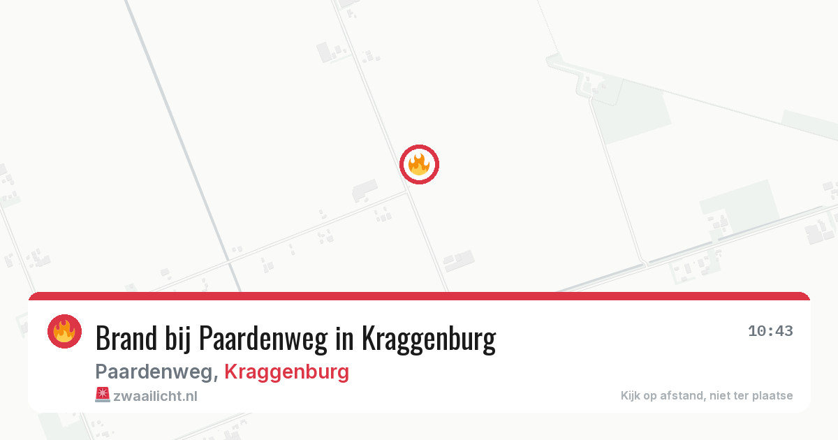 Brand bij Paardenweg in Kraggenburg — 2 mrt 2026
