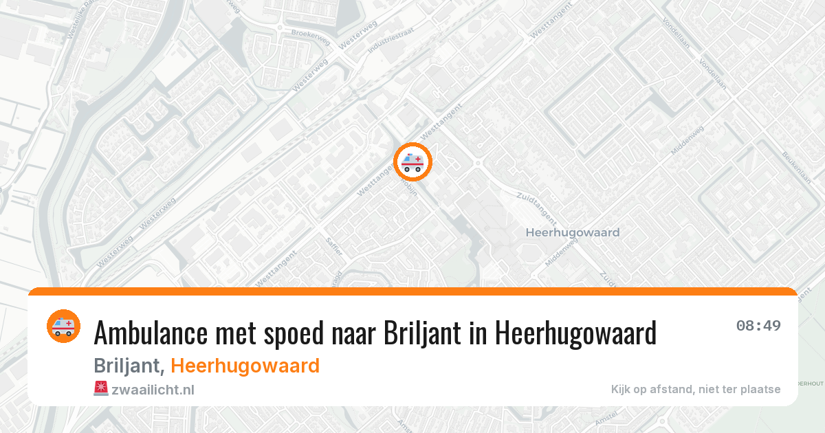 Ambulance met spoed naar Briljant in Heerhugowaard — 3 mei 2026