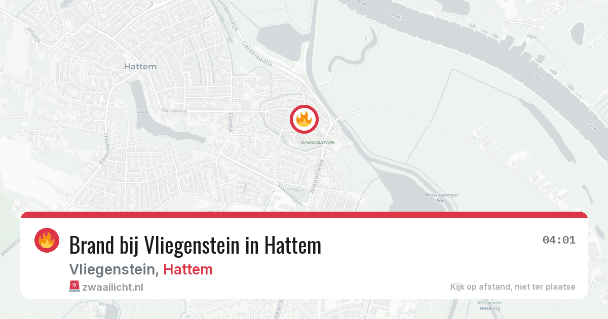 Brand bij Vliegenstein in Hattem — 28 jun 2026