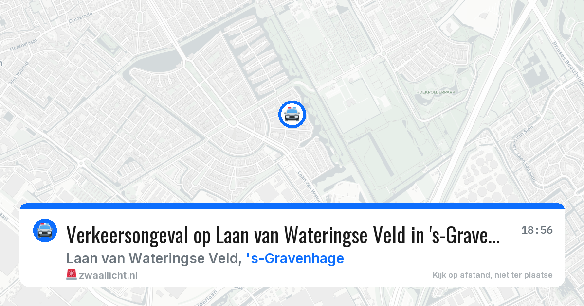 Verkeersongeval op Laan van Wateringse Veld in 's-Gravenhage — 1 jul 2026