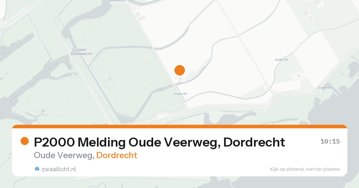 P2000 Melding Oude Veerweg, Dordrecht — 7 feb 2026