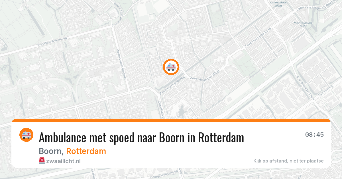 Ambulance met spoed naar Boorn in Rotterdam — 29 jan 2026