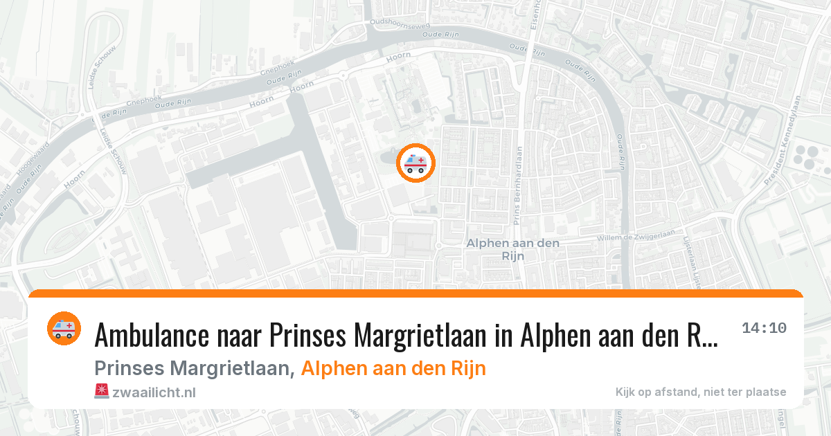 Ambulance naar Prinses Margrietlaan in Alphen aan den Rijn — 12 jun 2026