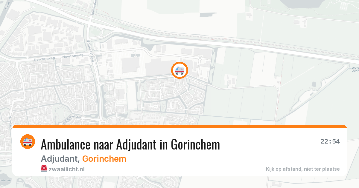 Ambulance naar Adjudant in Gorinchem — 15 jul 2026