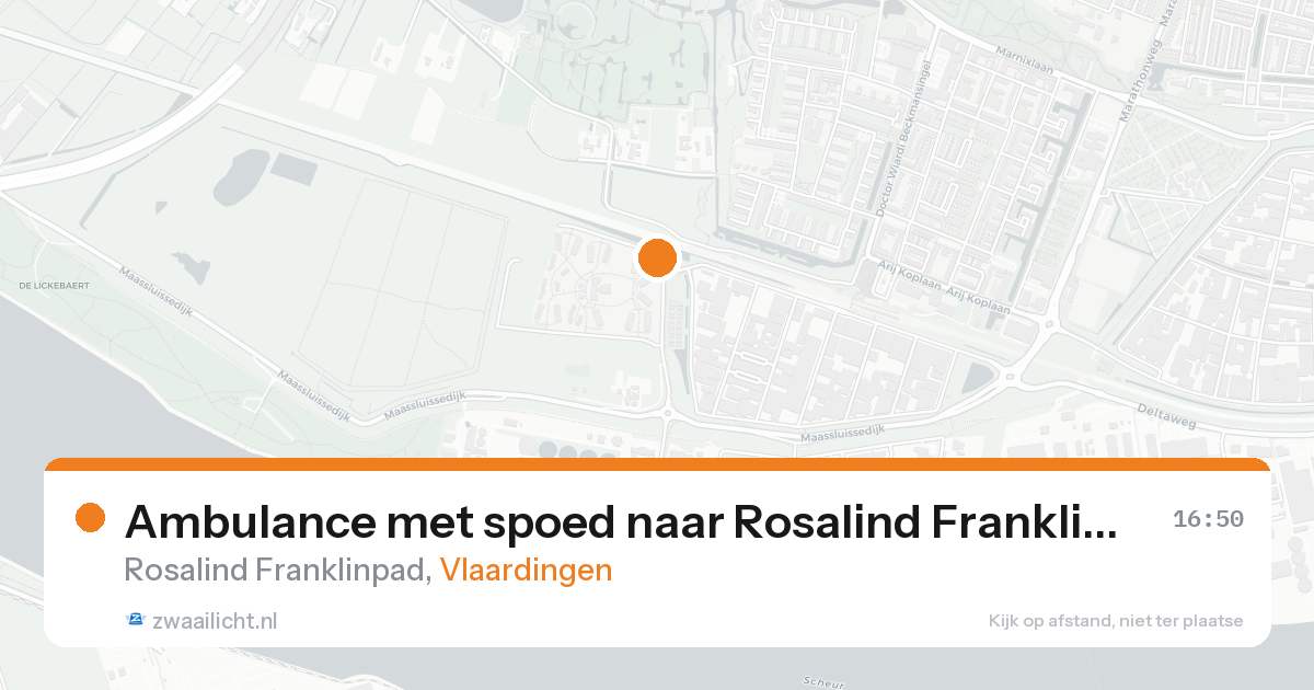 Ambulance met spoed naar Rosalind Franklinpad in Vlaardingen — 30 jan 2026