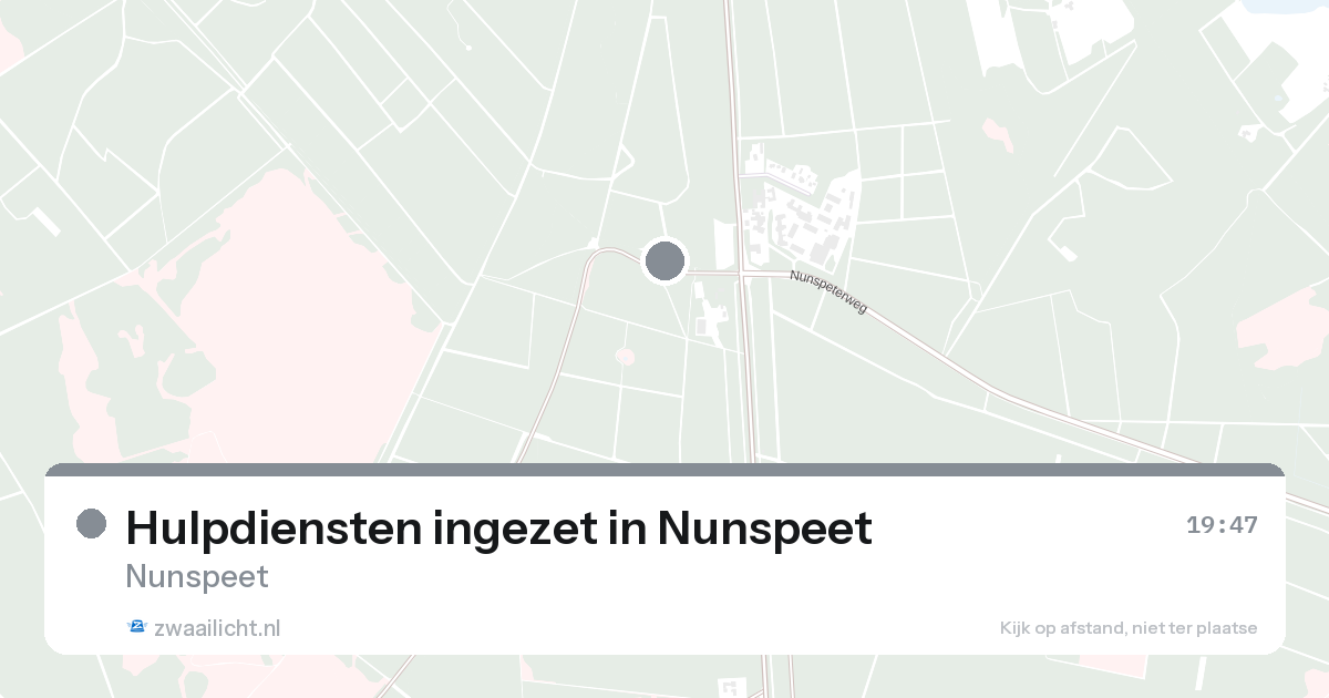Hulpdiensten ingezet in Nunspeet — 28 aug 2026 | 🚨 Zwaailicht.nl