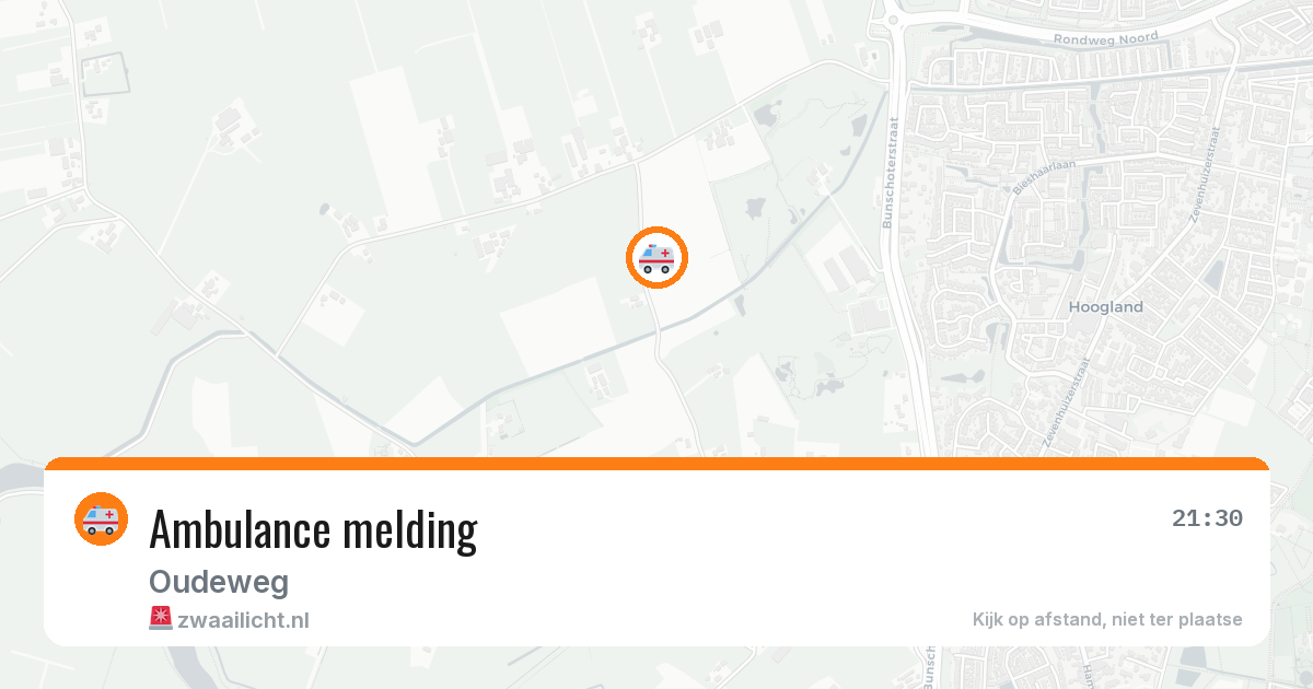 Ambulance melding — 10 jul 2026