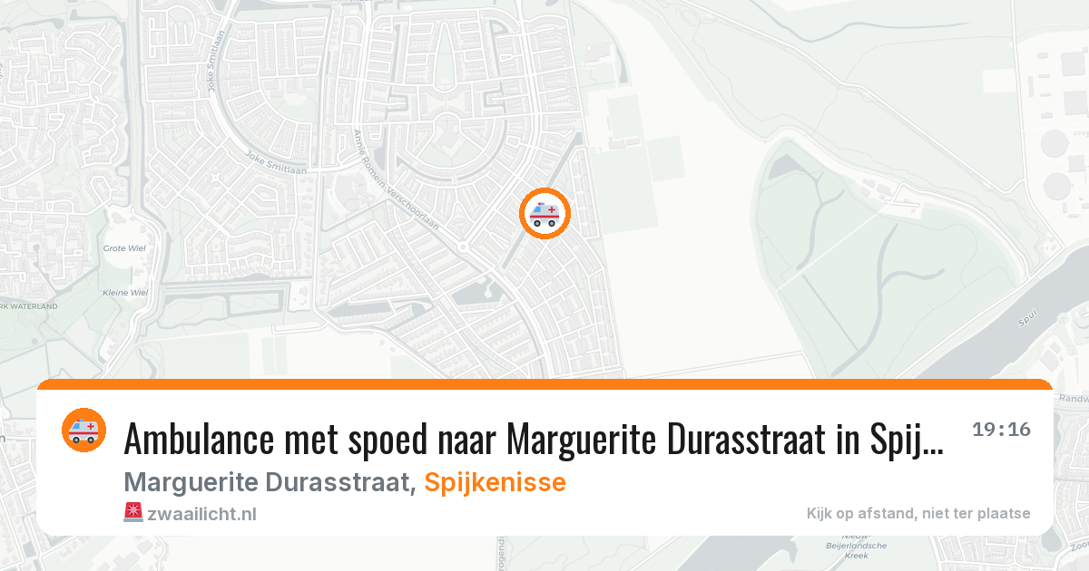 Ambulance met spoed naar Marguerite Durasstraat in Spijkenisse — 8 feb 2026