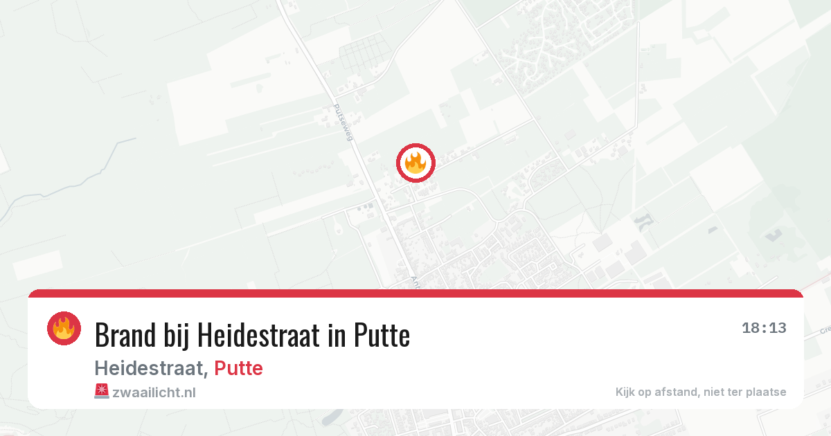Brand bij Heidestraat in Putte — 28 mei 2026