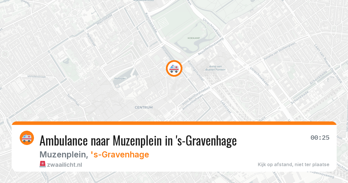 Ambulance naar Muzenplein in 's-Gravenhage — 1 jun 2026