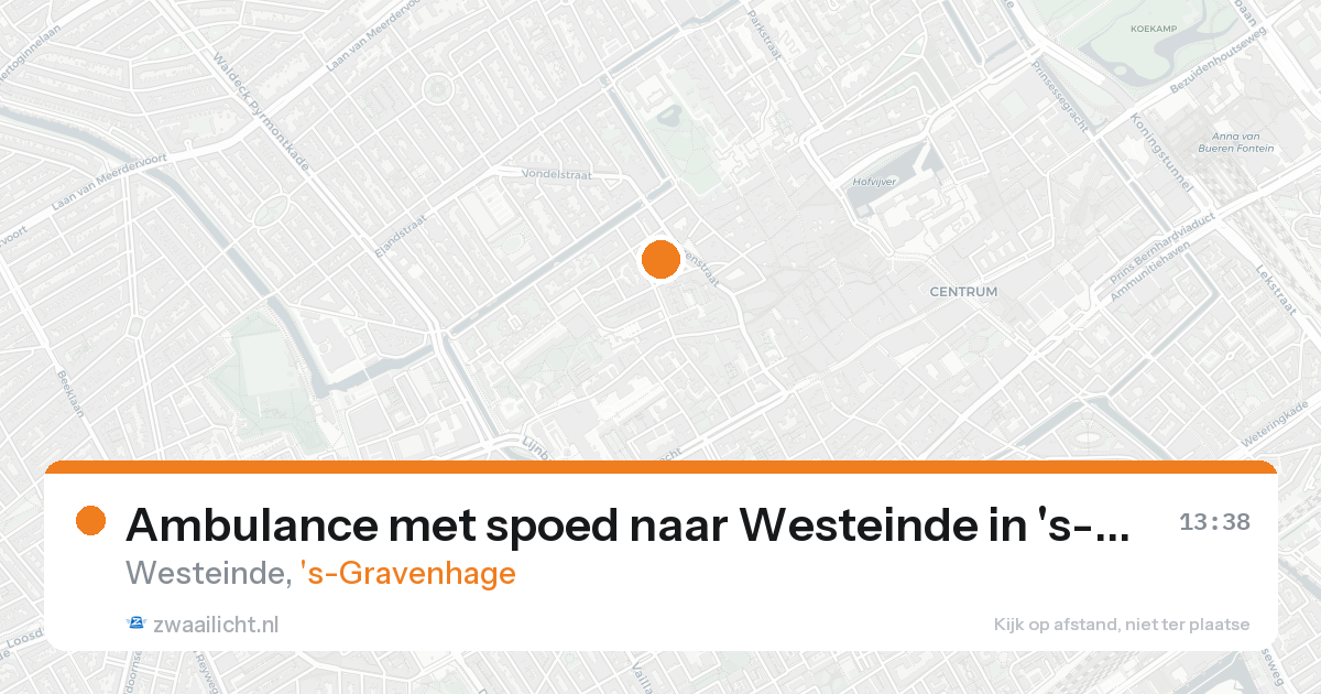 Ambulance met spoed naar Westeinde in 's-Gravenhage — 7 feb 2026