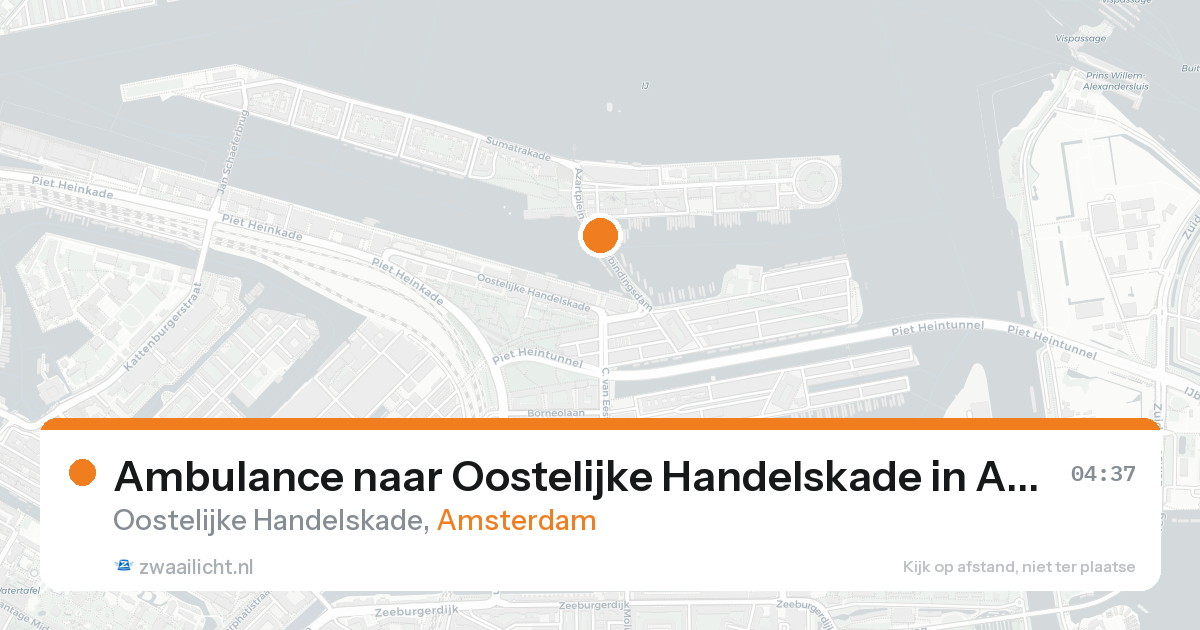 Ambulance naar Oostelijke Handelskade in Amsterdam — 31 jan 2026