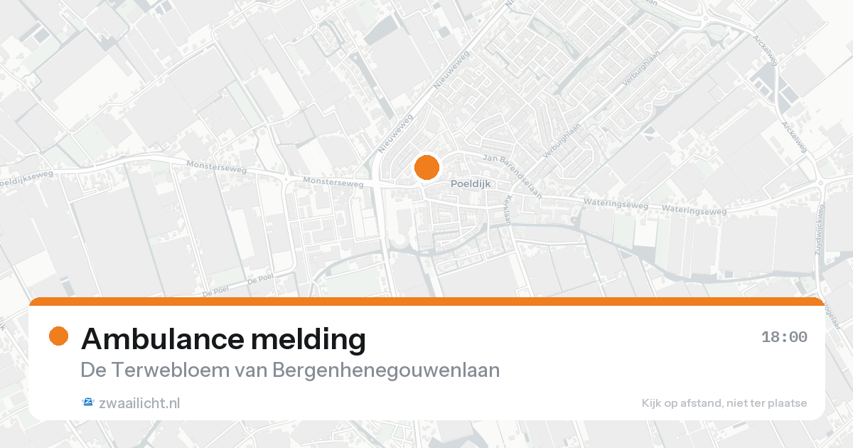 Ambulance melding — 31 jan 2026