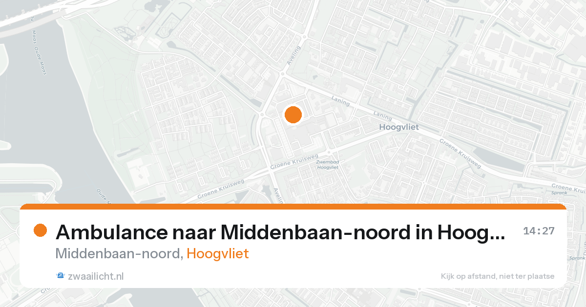 Ambulance naar Middenbaan-noord in Hoogvliet — 5 jun 2026