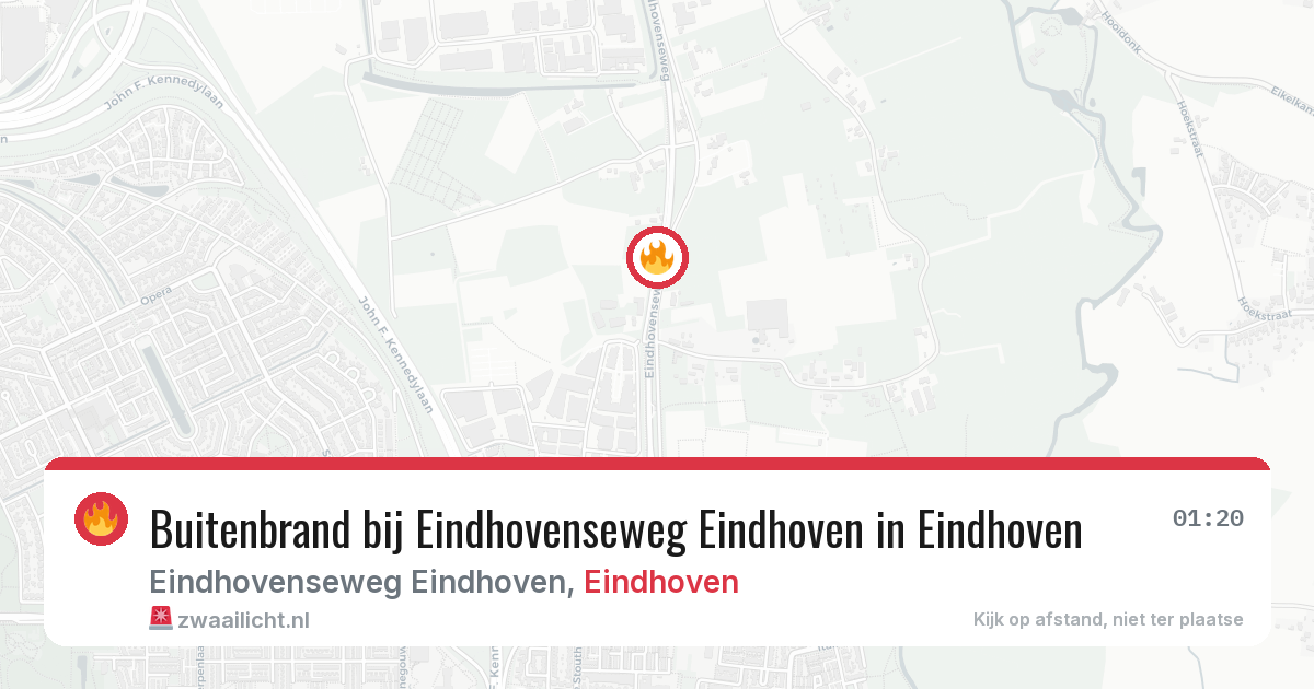 Buitenbrand bij Eindhovenseweg Eindhoven in Eindhoven — 12 aug 2026