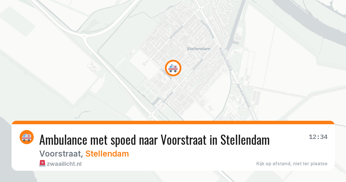 Ambulance met spoed naar Voorstraat in Stellendam — 29 jul 2026