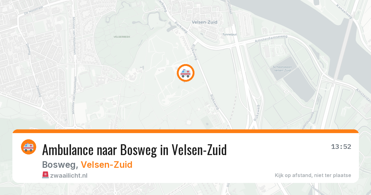 Ambulance naar Bosweg in Velsen-Zuid — 6 jun 2026