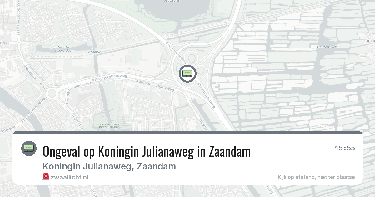 Ongeval op Koningin Julianaweg in Zaandam — 22 feb 2026