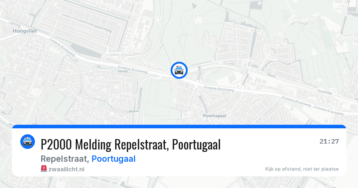 P2000 Melding Repelstraat, Poortugaal — 20 mei 2026