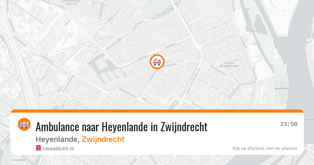 Ambulance naar Heyenlande in Zwijndrecht — 12 aug 2026