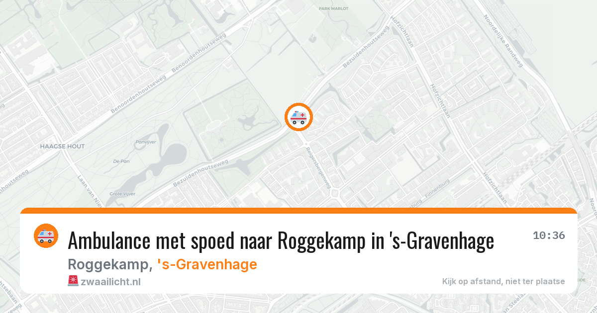 Ambulance met spoed naar Roggekamp in 's-Gravenhage — 16 mei 2026