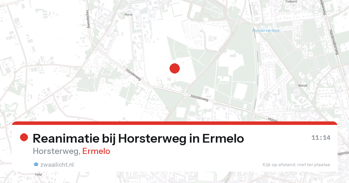 Reanimatie bij Horsterweg in Ermelo — 25 aug 2026