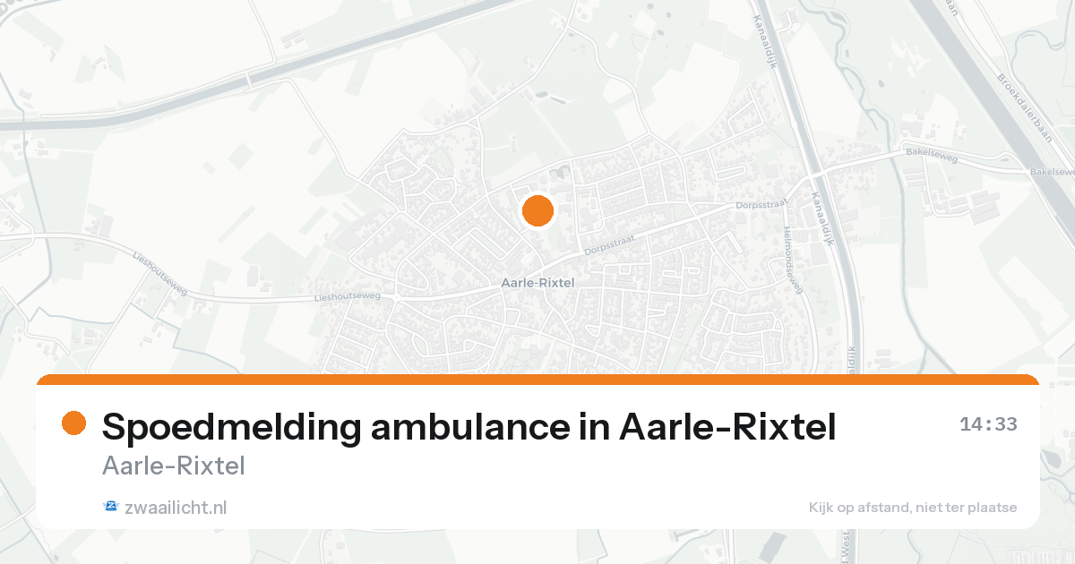 Spoedmelding ambulance in Aarle-Rixtel — 27 jun 2026