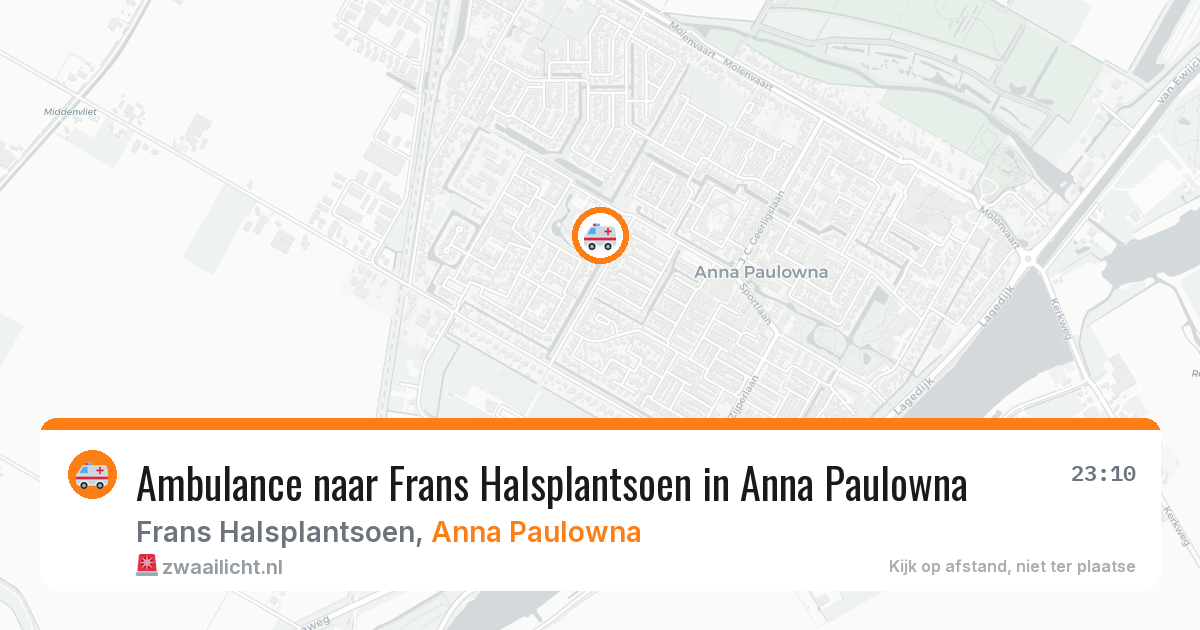 Ambulance naar Frans Halsplantsoen in Anna Paulowna — 17 jul 2026