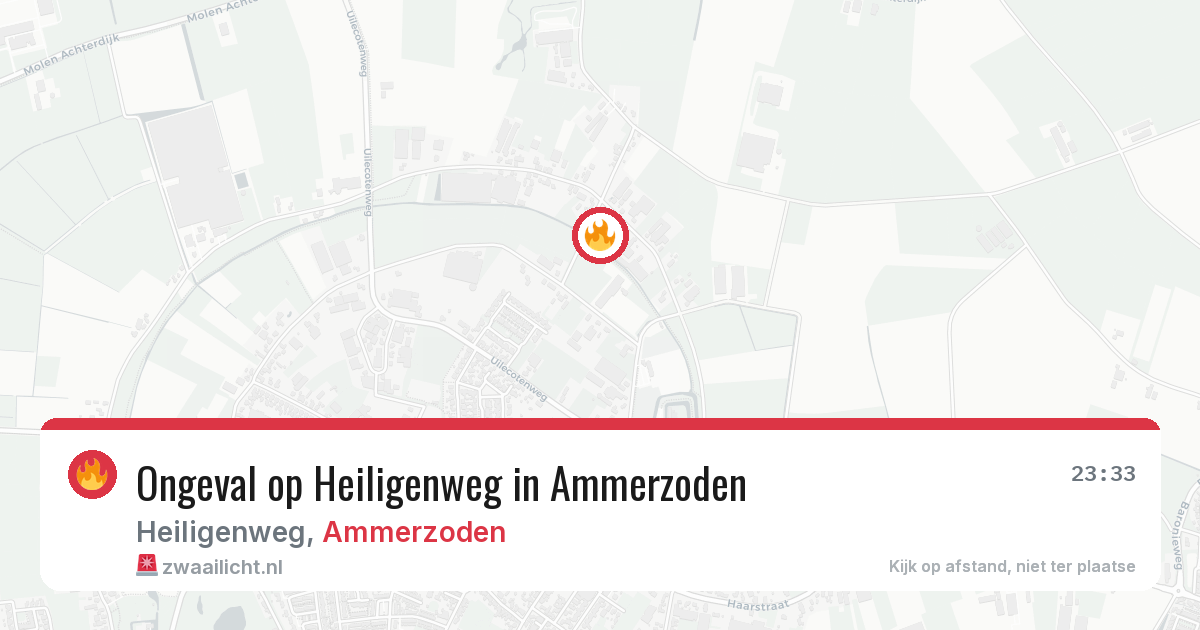 Ongeval op Heiligenweg in Ammerzoden — 18 apr 2026