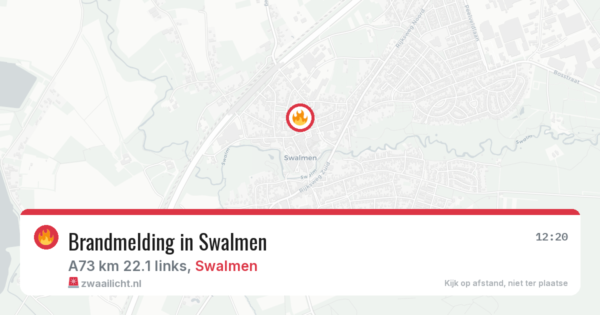Brandmelding in Swalmen — 5 aug 2026