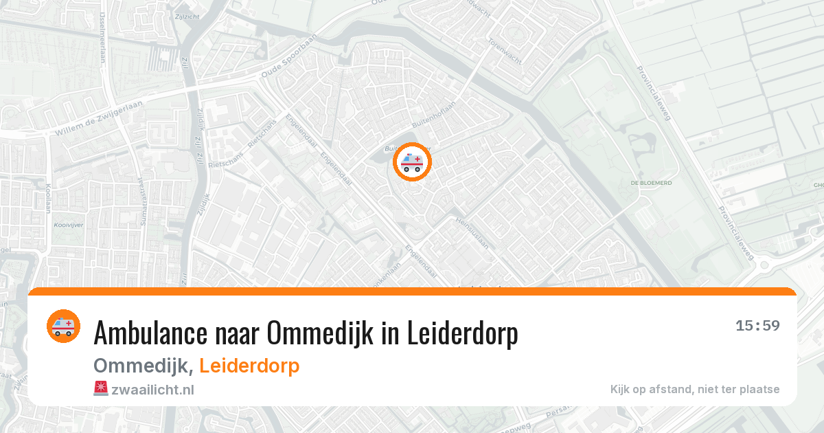Ambulance naar Ommedijk in Leiderdorp — 10 aug 2026