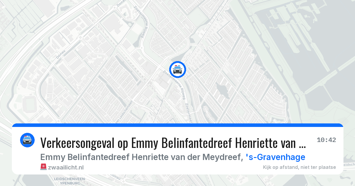 Verkeersongeval op Emmy Belinfantedreef Henriette van der Meydreef in 's-Gravenhage — 11 apr 2026