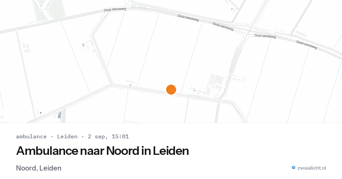 Ambulance naar Noord in Leiden — 2 sep 2026