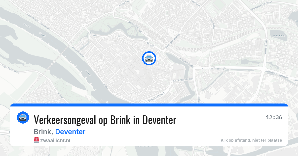 Verkeersongeval op Brink in Deventer — 31 jul 2026