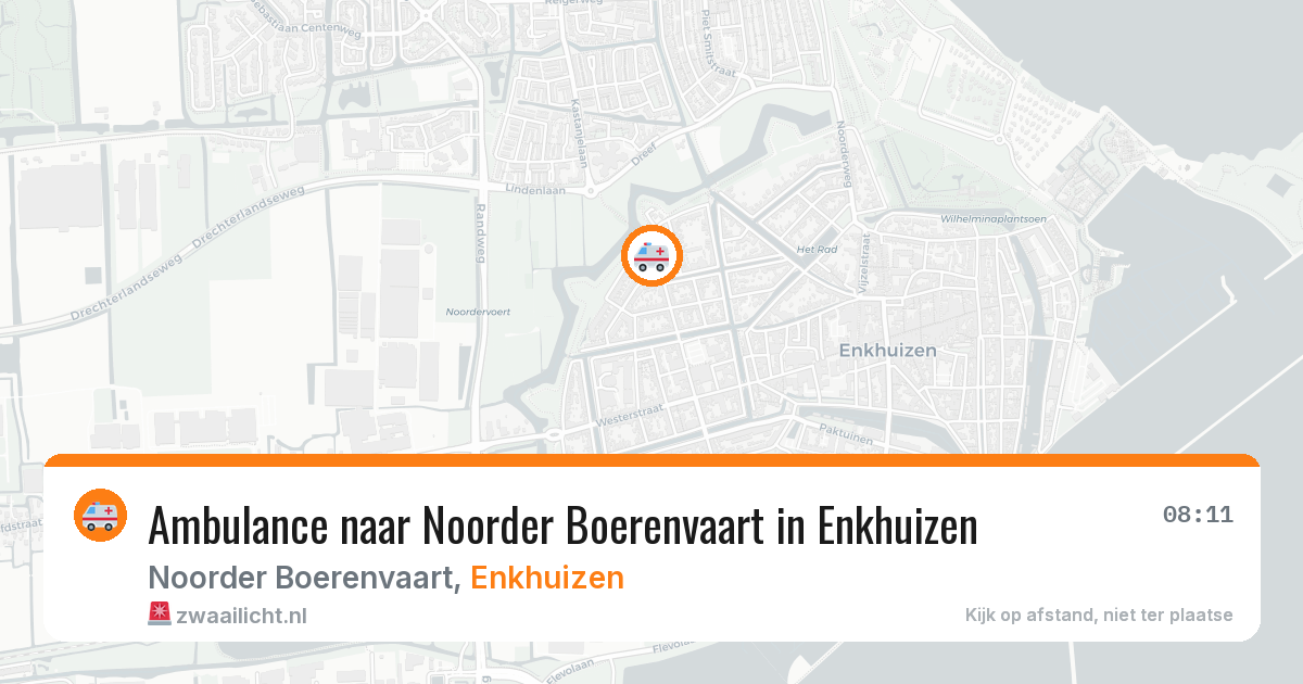 Ambulance naar Noorder Boerenvaart in Enkhuizen — 17 mei 2026