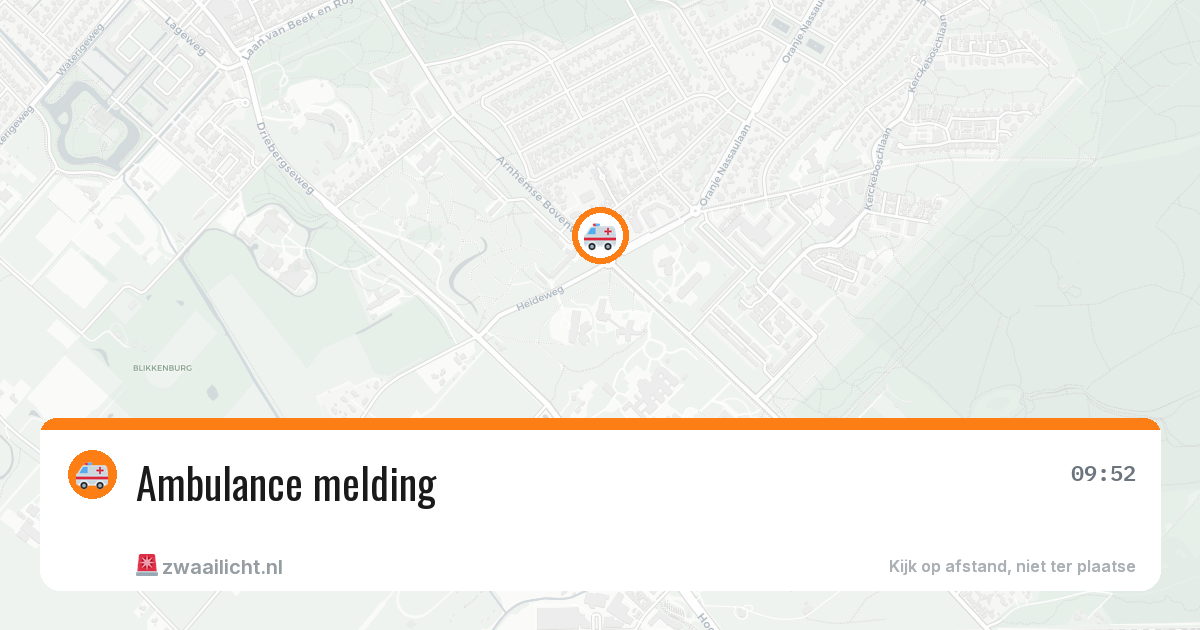 Ambulance melding — 21 jan 2026