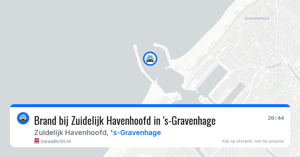 Brand bij Zuidelijk Havenhoofd in 's-Gravenhage — 5 aug 2026