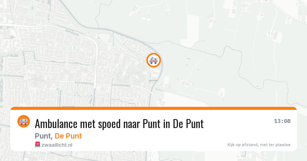 Ambulance met spoed naar Punt in De Punt — 27 mei 2026