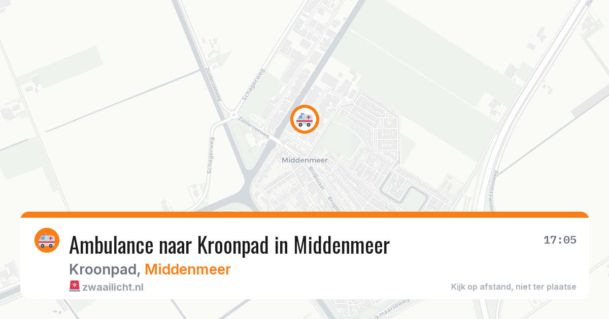 Ambulance naar Kroonpad in Middenmeer — 13 mei 2026