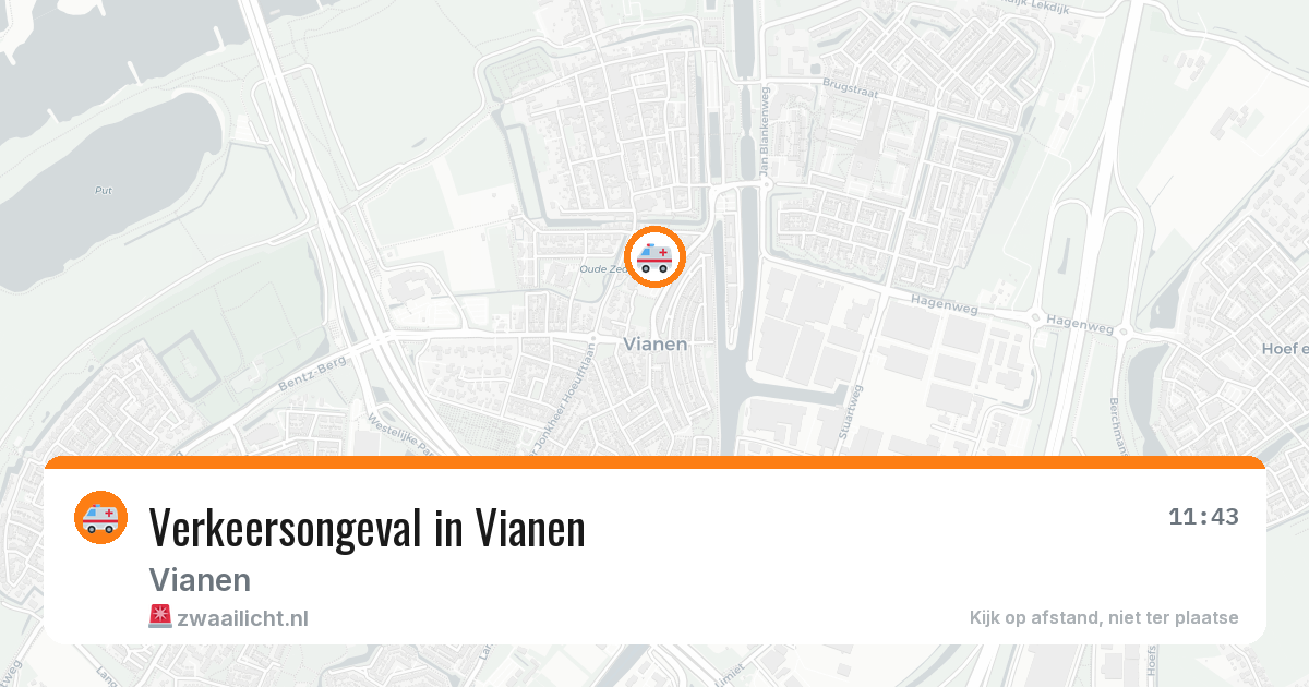 Verkeersongeval in Vianen — 28 mrt 2026