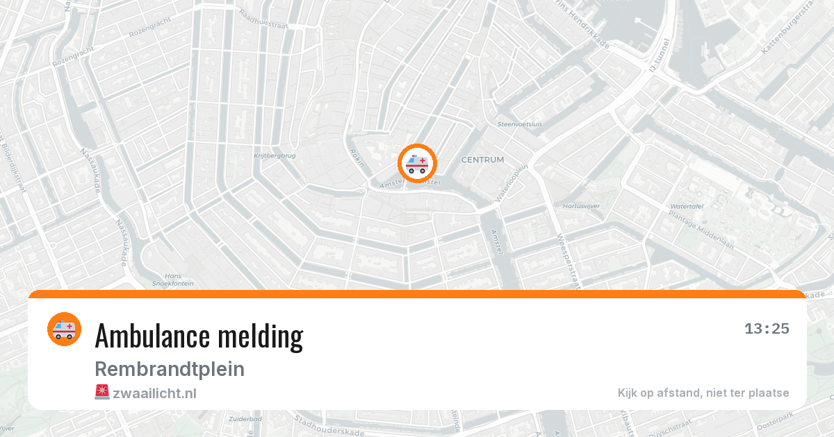 Ambulance melding — 7 jul 2026